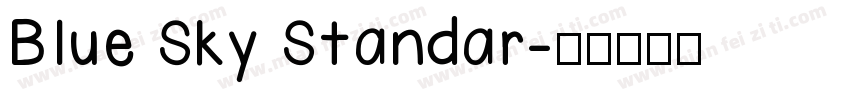 Blue Sky Standar字体转换